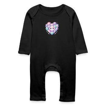 Crystals - Baby Organic Romper - black - Front