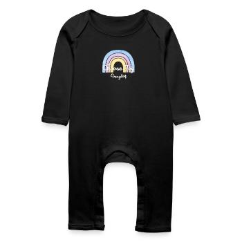 Sag´ja zum Leben - mit Stil! - Baby Bio Strampler - Schwarz - Vorne