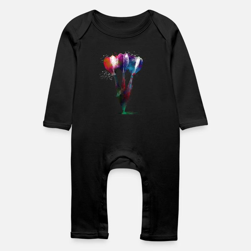 Jeux de fléchettes #darts #sport - Grenouillère bio Bébé - noir