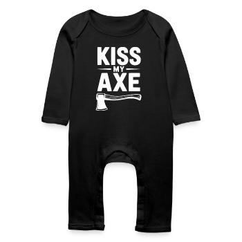 Kiss - Baby Organic Romper - black - Front