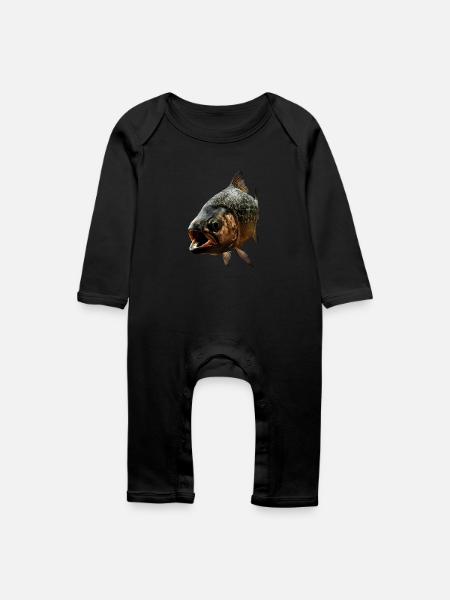 Piranha - Baby Bio Strampler - Schwarz