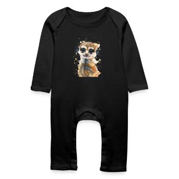 Suricate - Grenouillère bio Bébé - noir - Devant