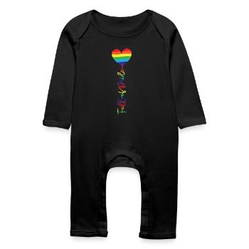 Full of Pride - Baby Organic Romper - black - Front