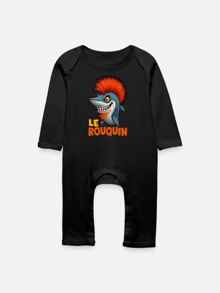 Der Rotschopf - Baby Bio Strampler - Schwarz