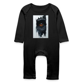 Piercing Primal Gaze - Baby Organic Romper - black - Front
