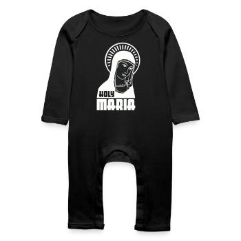 Holy Mary - Baby Organic Romper - black - Front