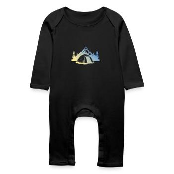 Tente de camping - Grenouillère bio Bébé - noir - Devant