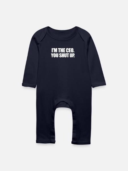 I´m the ceo - Baby Bio Strampler - Navy
