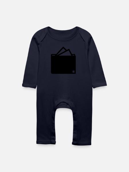 Geld - Baby Bio Strampler - Navy