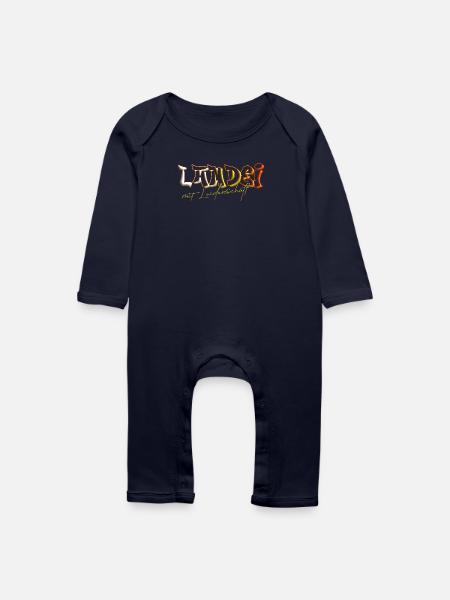 Witziger Spruch Landei mit Leidenschaft - Baby Bio Strampler - Navy