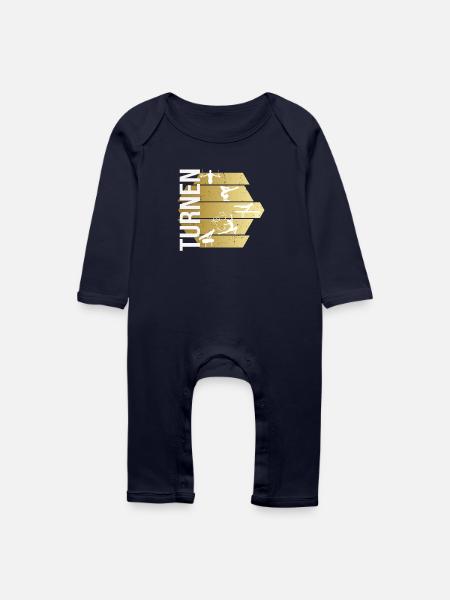 Turnen - Baby Bio Strampler - Navy