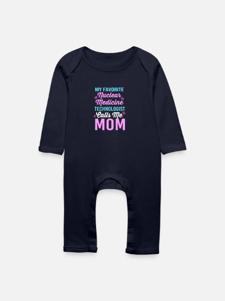 Nuklear Nuklearmedizin Atom Radiologie - Baby Bio Strampler - Navy