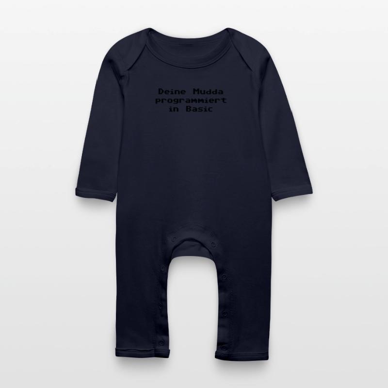 Deine Mudda programmiert in Basic Baby Bio Strampler