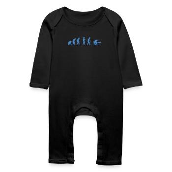Programmer Evolution Computer Scientist Developer - Baby Organic Romper - black - Front