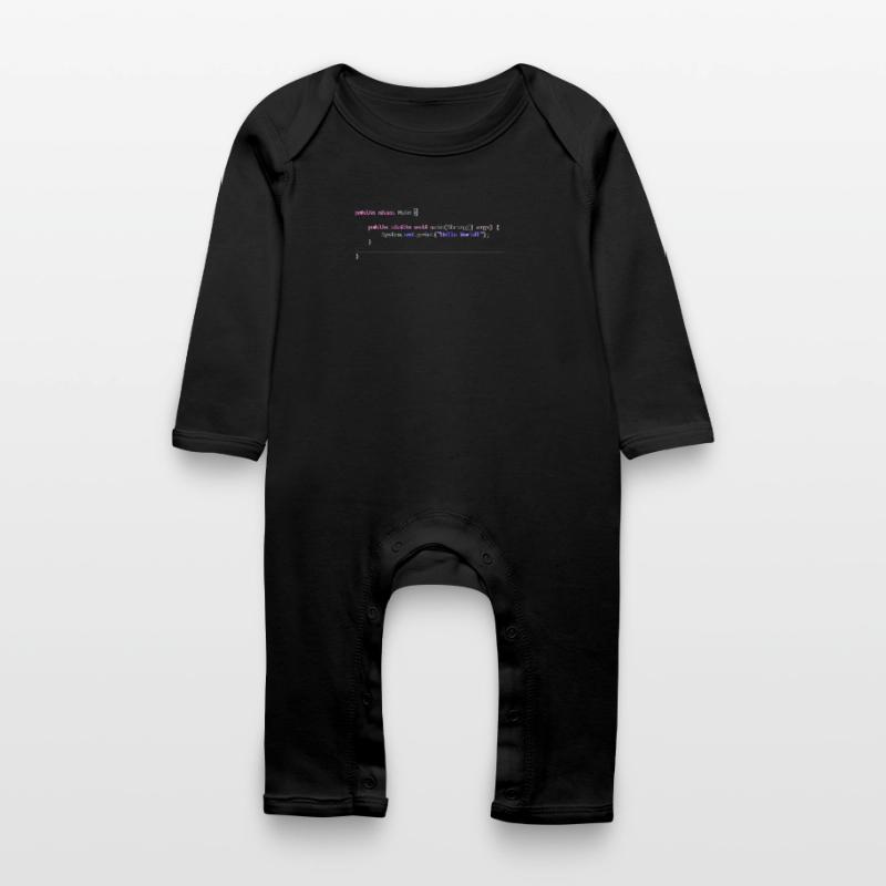 Java Hello World! Geschenkidee Baby Bio Strampler