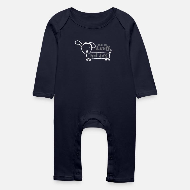 Hunde - Baby Bio Strampler - Navy