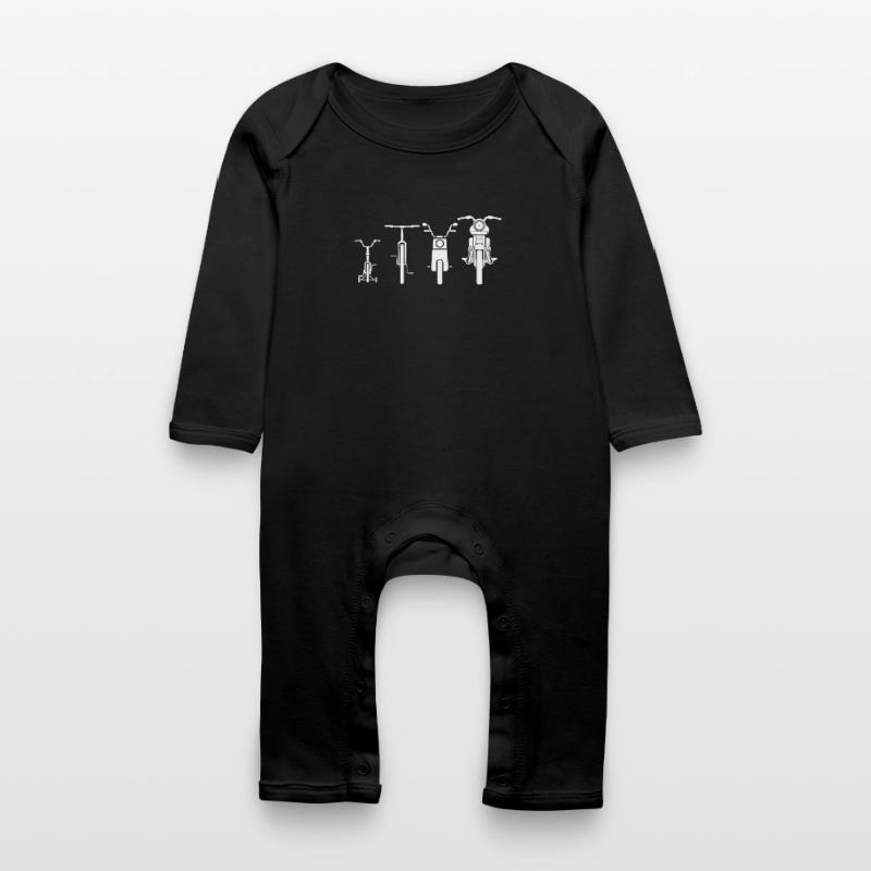 Motorcycle Evolution - Gift Baby Organic Romper