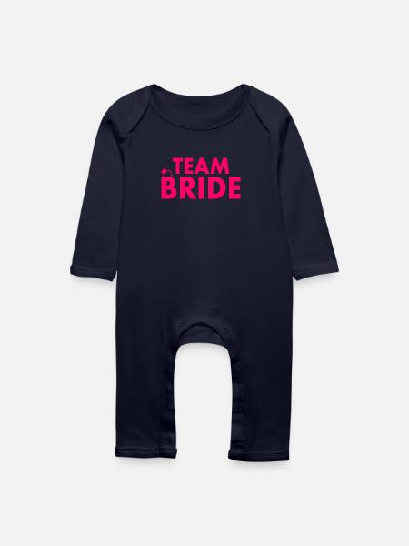 Team bride - Baby Bio Strampler - Navy