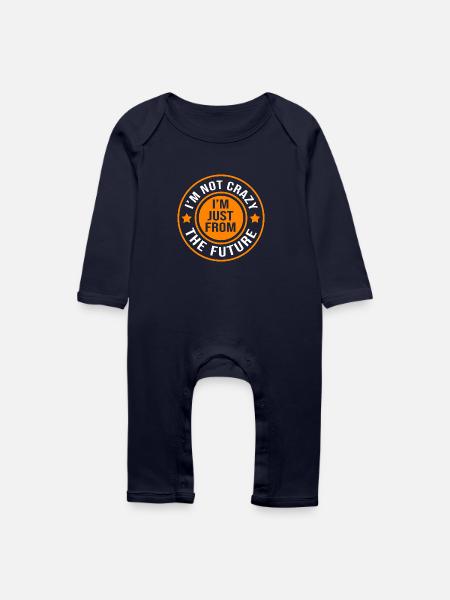 Zeitreise - Baby Bio Strampler - Navy