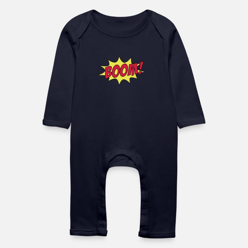 BOOM! - Grenouillère bio Bébé - marine