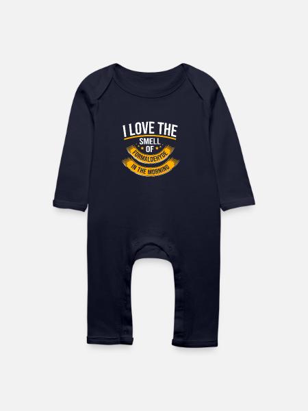 Bestattung Bestatter - Baby Bio Strampler - Navy