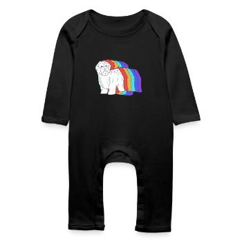 Havanais - Grenouillère bio Bébé - noir - Devant