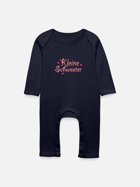 kleine Schwester - Baby Bio Strampler - Navy