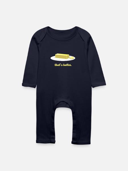 Butter - Baby Bio Strampler - Navy