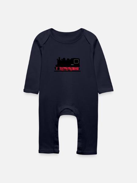 Dampflok - Baby Bio Strampler - Navy