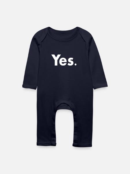Yes - Baby Bio Strampler - Navy