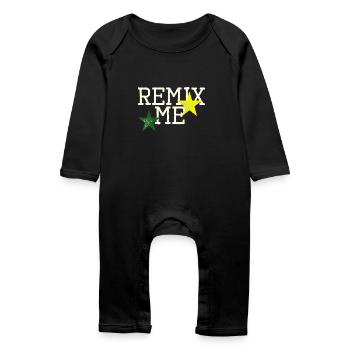 Remix me - Baby Organic Romper - black - Front
