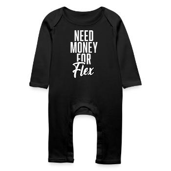 Need Money For Flex - Baby Bio Strampler - Schwarz - Vorne