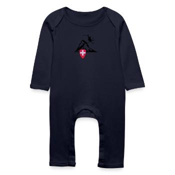 matterhorn zermatt Switzerland - Baby Organic Romper - navy - Front