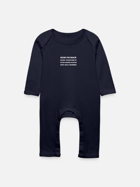 Einkaufshelfer (Payback, Punkte, Karten, Geld) - Baby Bio Strampler - Navy