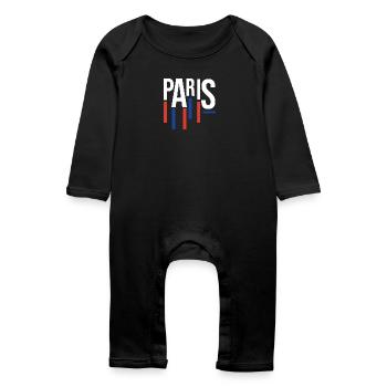 Souvenir classique de Paris - Grenouillère bio Bébé - noir - Devant