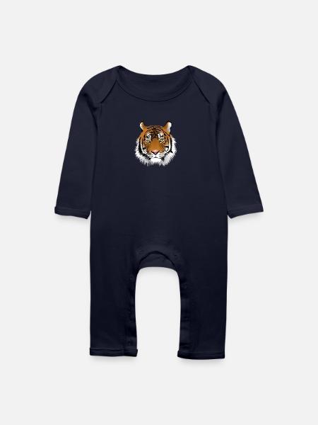Big tiger - Baby Bio Strampler - Navy