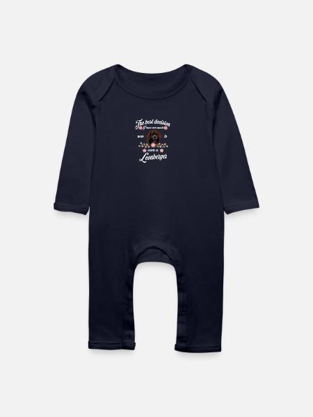 Leonberger - Baby Bio Strampler - Navy