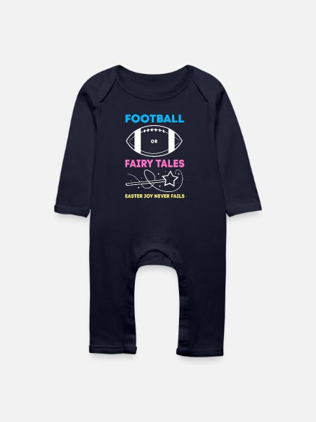 Werdende Mutter Ostern Gender Reveal - Baby Bio Strampler - Navy