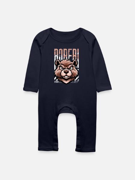 BOBER - Baby Bio Strampler - Navy