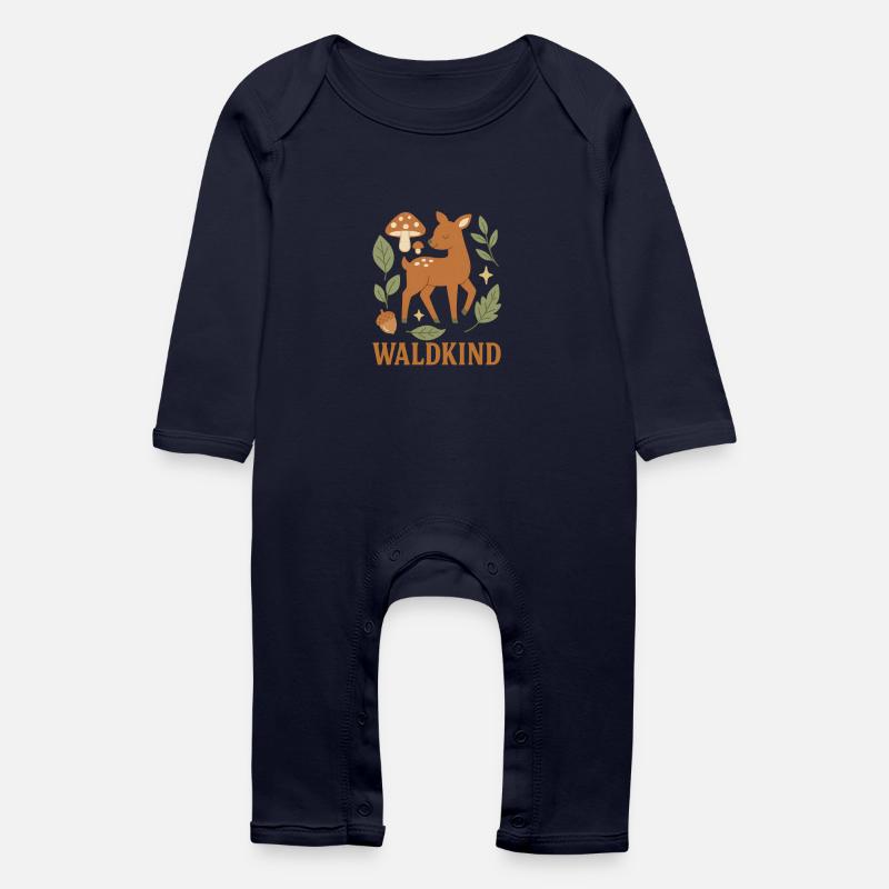 Waldkind - Baby Bio Strampler - Navy