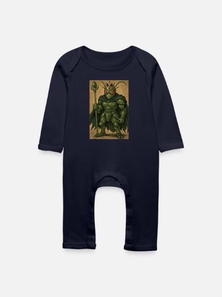 Crypto Frosch - Baby Bio Strampler - Navy