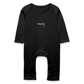 Live Green - Baby Organic Romper - black - Front