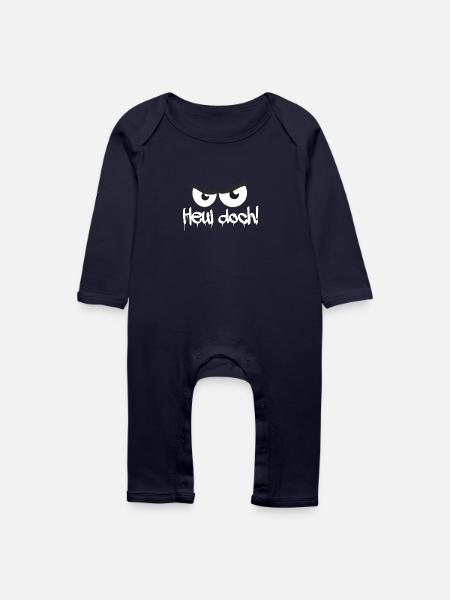 Heul doch! Böser Blick - Baby Bio Strampler - Navy