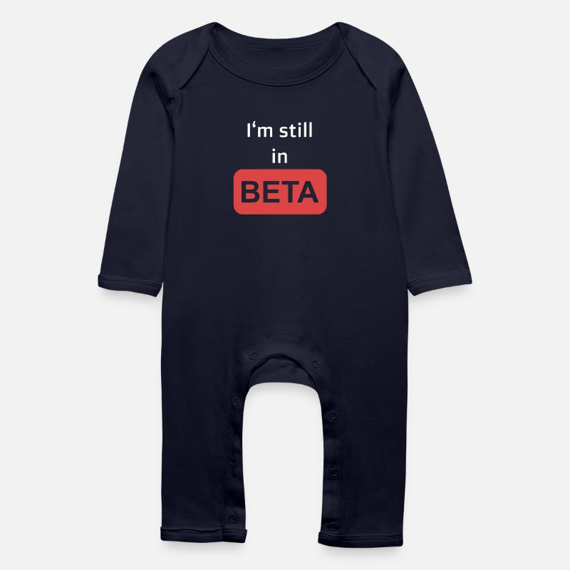 Silencieux en beta - Grenouillère bio Bébé - marine