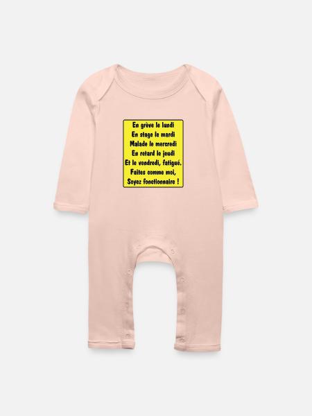Beamter - Baby Bio Strampler - Kristallrosa
