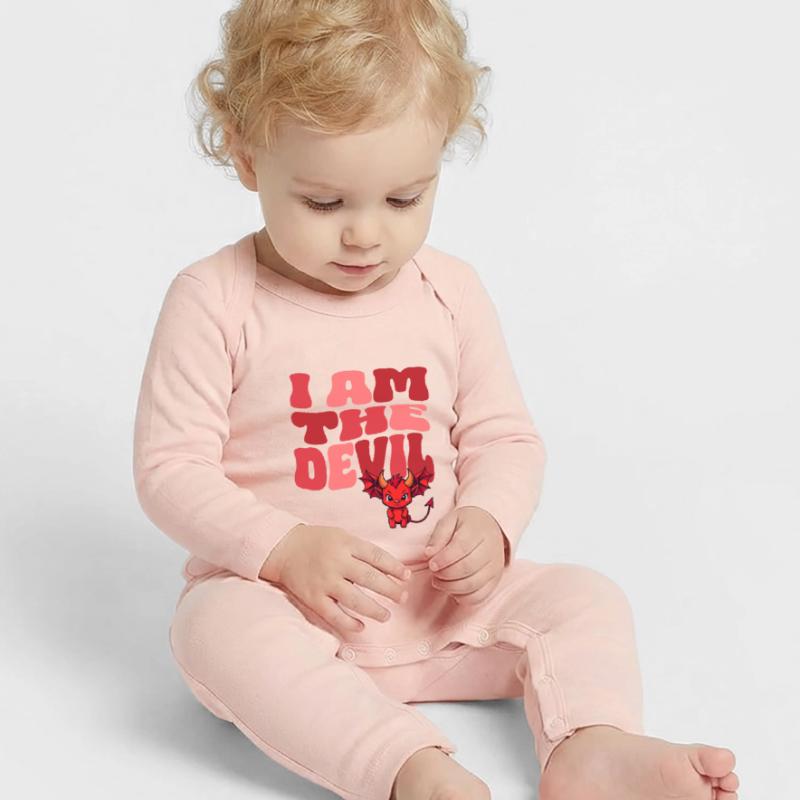 Devil Little Devil Devil Devil Woman Devil Guy Baby Organic Romper