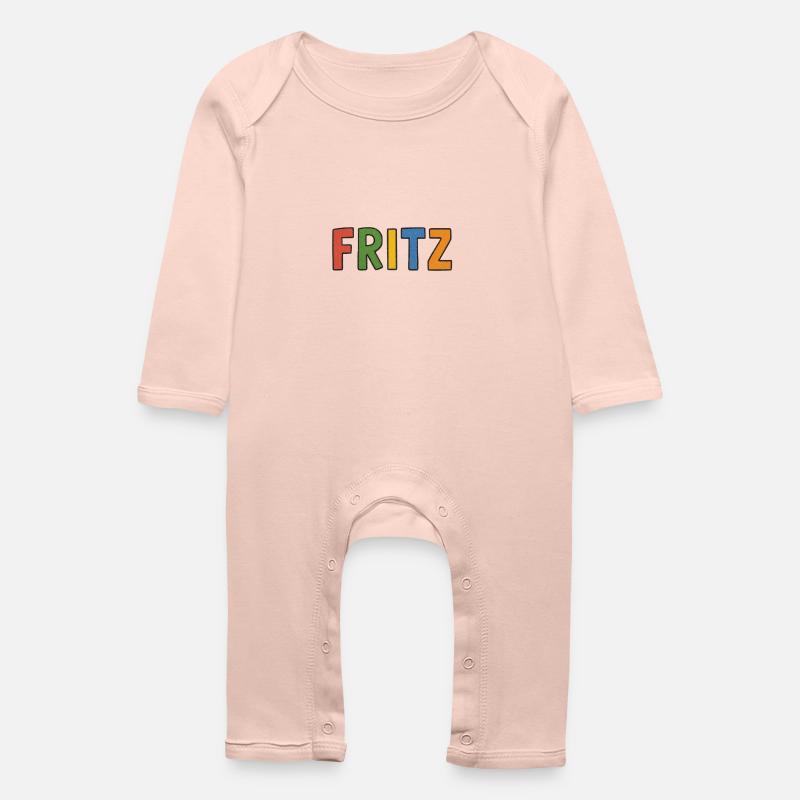 Fritz - Baby Bio Strampler - Kristallrosa
