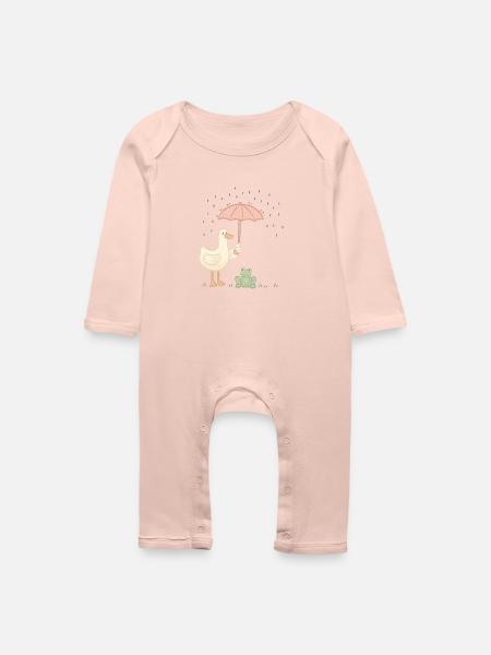 Frieda und Oscar - Baby Bio Strampler - Kristallrosa