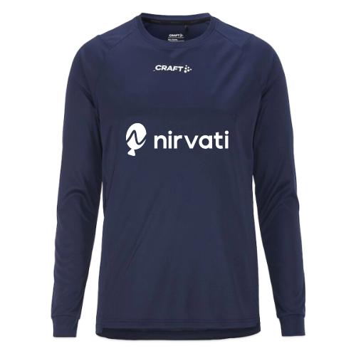 Nirvati Logo (white) - CRAFT Rush 2.0 Longsleeve Shirt 