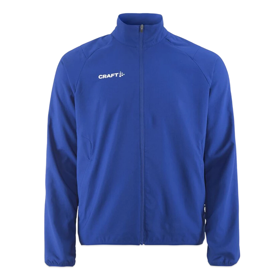 Zermatt badge on a craft rush 2.0 training jacket, deep royal, front